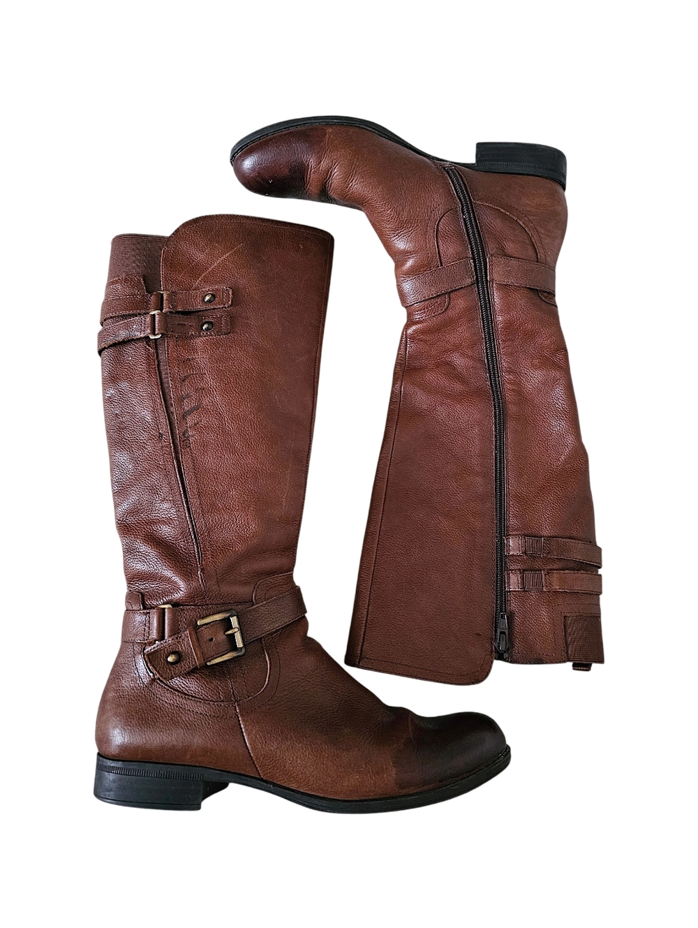 Naturalizer Jackie Tall Leather Riding Boots - Size 9.5 M *FAIR CONDITION* - Picture 4 of 14